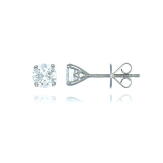 Allum & Sidaway Jewellery Platinum 1.42ct Diamond Solitaire Stud Earrings 1220231