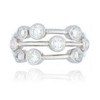 Fine Jewellery Jewellery Platinum 1.50ct Round Brilliant Cut Diamond Scatter Ring 0115237