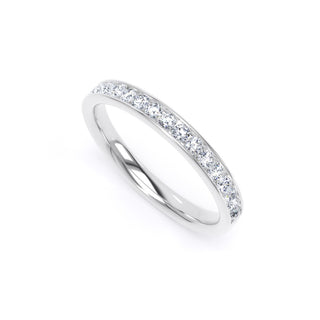 Fine Jewellery Jewellery Platinum 2.7mm 0.33ct Diamond Channel Set Half Eternity Ring 0114448