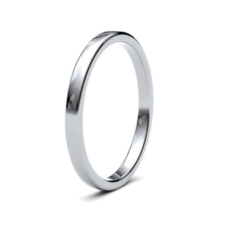Fine Jewellery Jewellery Platinum 2mm Soft Court Medium Weight Wedding Ring 0611160