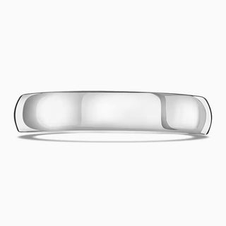 Platinum 4mm Medium Court Wedding Ring