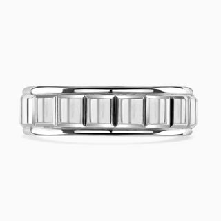 Platinum 5mm Contemporary Design Wedding Ring