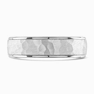 Platinum 7mm Contemporary Design Wedding Ring