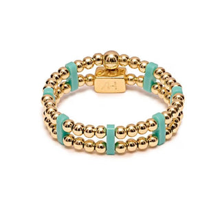 Annie Haak Jewellery Annie Haak Gold Plated Silver Turquoise Duet Ring 1510996