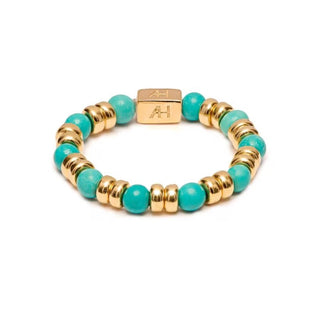 Annie Haak Jewellery Annie Haak Yellow Gold Plated Joy Turquoise Ring 1510019