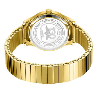 Rotary Watches Rotary 38mm Heritage Altera Yellow Gold Plated Expandable Quartz Watch 3411007