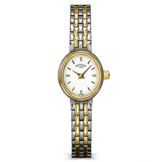 Rotary 18mm Two-Tone White Quartz Watch