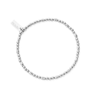 Chlobo silver Dainty Sparkle bracelet