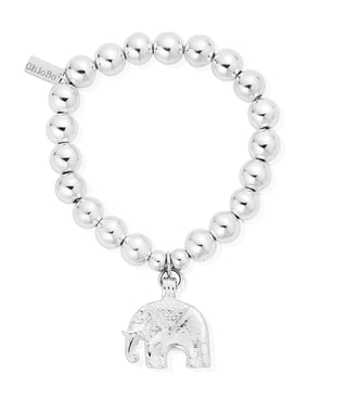 ChloBo Silver Elephant Ball Bracelet