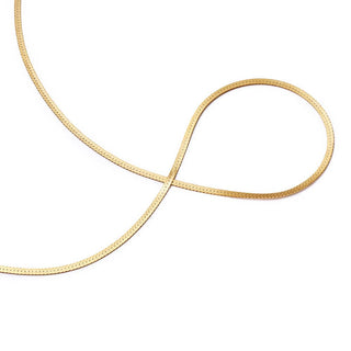 Daisy London yellow gold plated fine snake chain necklace