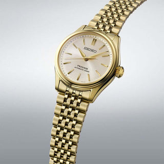 Seiko Watches Seiko 36mm Gold Plated Presage Classic Automatic Watch 3517572