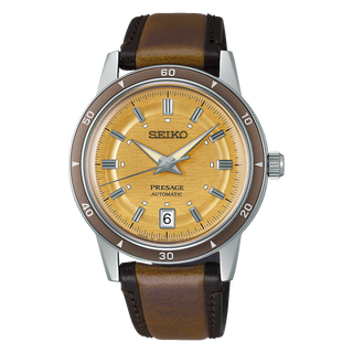 Seiko Gents 39mm Stainless Steel Presage Style 60s Automatic Watch