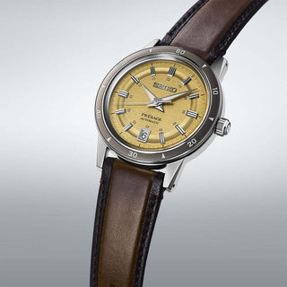 Seiko Gents 39mm Stainless Steel Presage Style 60s Automatic Watch