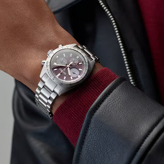 Seiko Gents 39mm Stainless Steel Prospex Speedtimer Factory Red Automatic Watch 