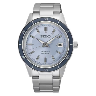 Seiko Gents 41mm Stainless Steel Presage Retro Blue Automatic Watch