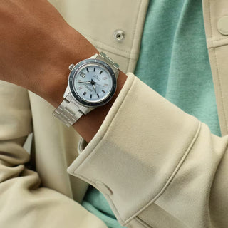 Seiko Gents 41mm Stainless Steel Presage Retro Blue Automatic Watch