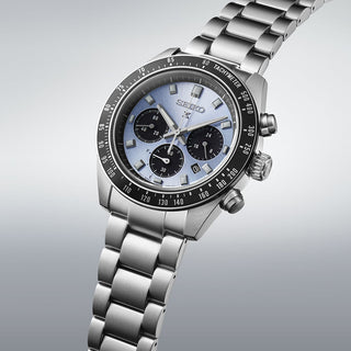 Seiko Watches Seiko Gents 41mm Stainless Steel Prospex Speedtimer Blue Chronograph Solar Watch 3517555