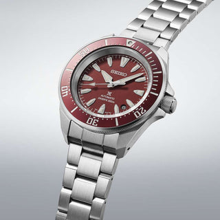 Seiko Watches Seiko Gents 42mm Stainless Steel Red Prosper Divers Automatic Watch 3517551