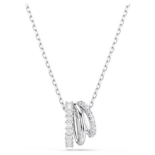 Swarovski Jewellery Swarovski Rhodium Plated Round Cut Hyperbola Pendant 4403362