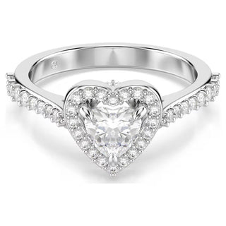 Swarovski Jewellery Swarovski Rhodium Plated Una Angelic Motif Ring- Size: 58 4401334