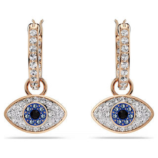 Swarovski Jewellery Swarovski Rose-Gold Plated Symbolica Drop Earrings Eye Earring 4402476
