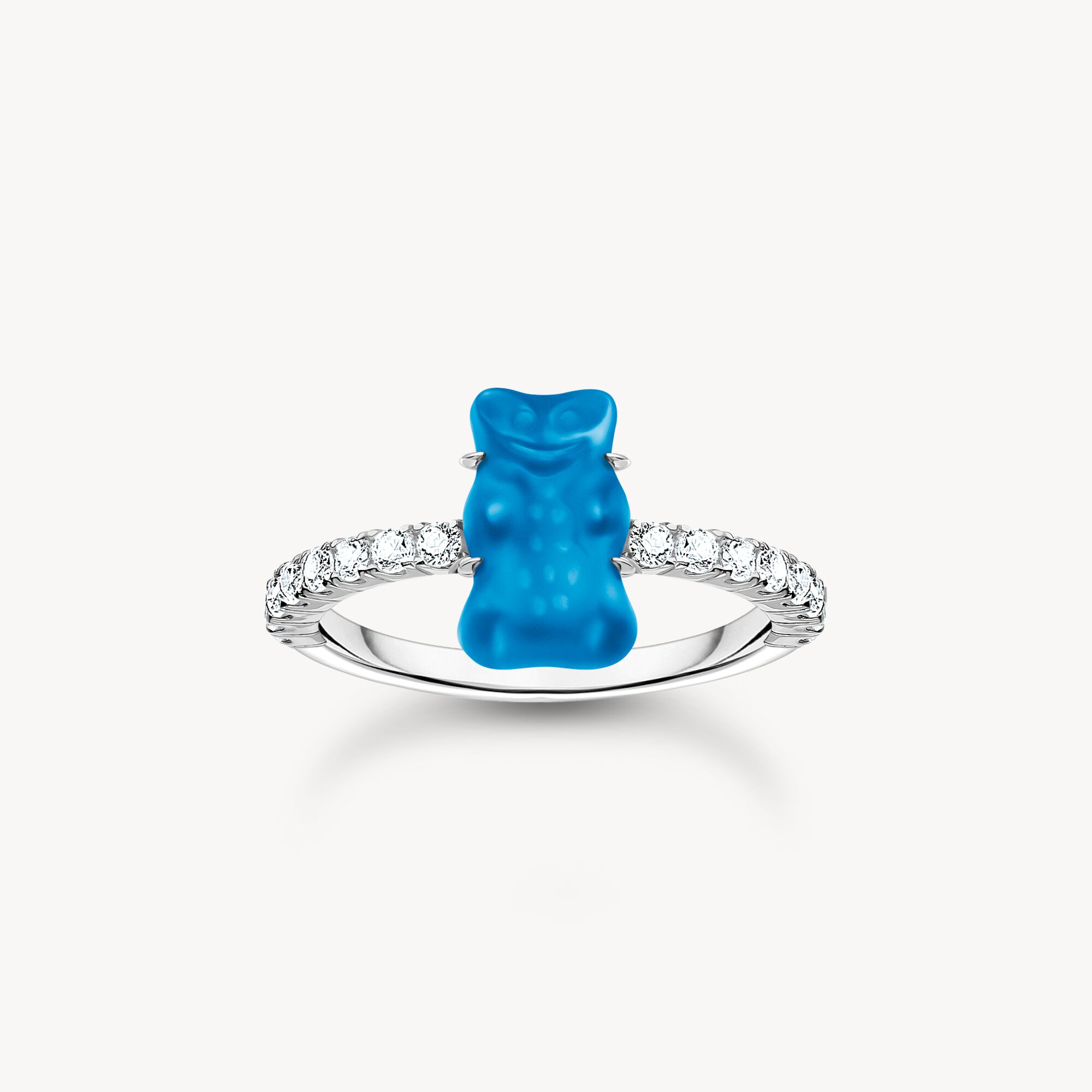 Thomas Sabo Silver Blue Haribo CZ Ring Size 54 Allum Sidaway