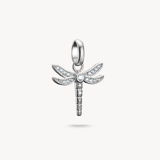 Thomas Sabo Silver Cubic Zirconia Dragonfly Charm