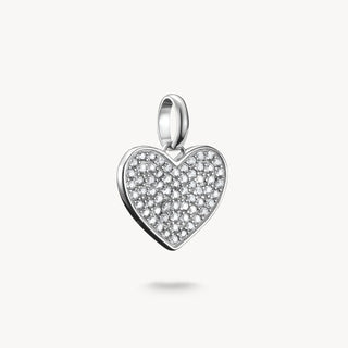 Thomas Sabo Jewellery Thomas Sabo Silver Cubic Zirconia Heart Charm 2716196