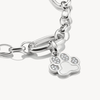 Thomas Sabo Silver Cubic Zirconia Pawprint Charm