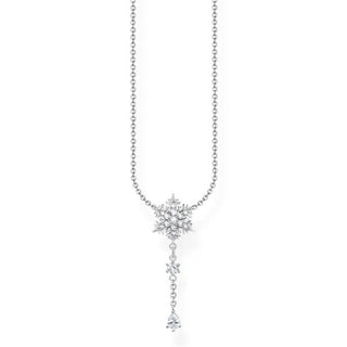 Thomas Sabo Silver Cubic Zirconia Snowflake Necklace