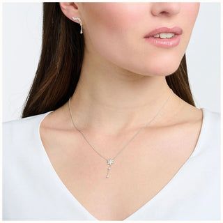 Thomas Sabo Silver Cubic Zirconia Snowflake Necklace