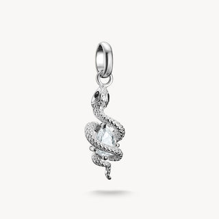 Thomas Sabo Silver Snake with Cubic Zirconia Charm