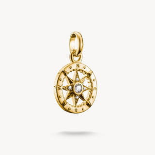 Thomas Sabo Yellow Gold Plated Compass Charm 