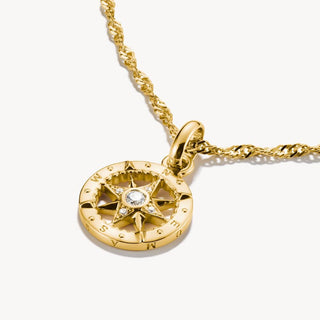 Thomas Sabo Yellow Gold Plated Compass Charm 