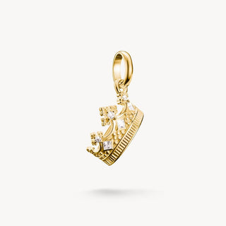 Thomas Sabo Yellow Gold Plated Crown Charm