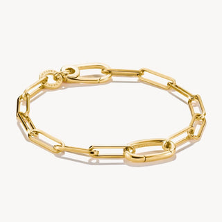 Thomas Sabo Yellow Gold Plated Paperclip Connect Link Bracelet
