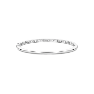 Ti Sento Jewellery Ti Sento Sterling Silver Classic Cubic Zirconia Bangle 1935220