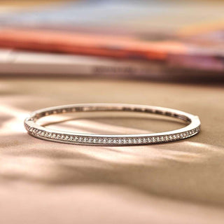 Ti Sento Jewellery Ti Sento Sterling Silver Classic Cubic Zirconia Bangle 1935220