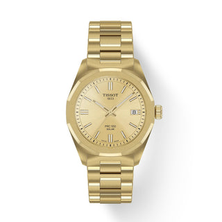 Tissot 34mm Yellow Gold Plated PRC 100 Solar Watch