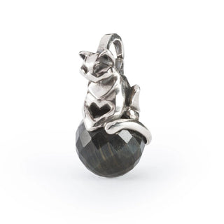 Trollbeads Silver Tranquil Tiger Pendant Charm