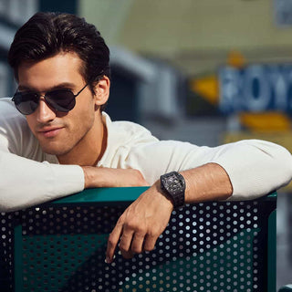 Tsar Bomba 46mm Elemental Series Black Carbon Fibre Automatic Watch