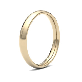 Fine Jewellery Jewellery 9ct Yellow Gold 2.5mm Traditional Court Medium Weight Wedding Ring 0607183
