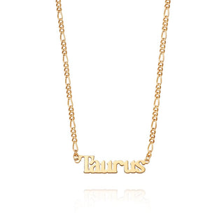 Daisy London Yellow Gold Plated Customisable Star Sign Necklace