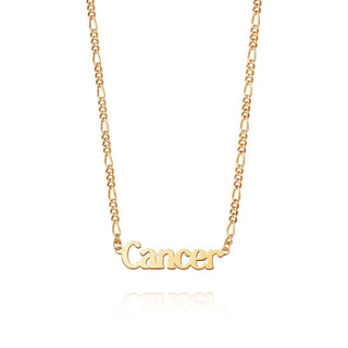 Daisy London Yellow Gold Plated Customisable Star Sign Necklace