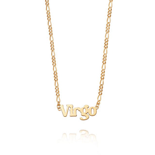 Daisy London Yellow Gold Plated Customisable Star Sign Necklace