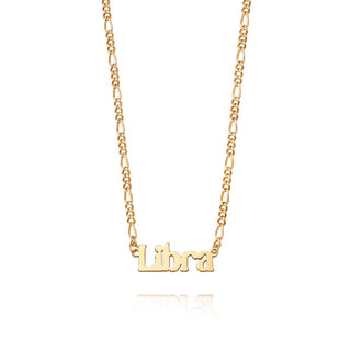 Daisy London Yellow Gold Plated Customisable Star Sign Necklace