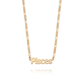 Daisy London Yellow Gold Plated Customisable Star Sign Necklace