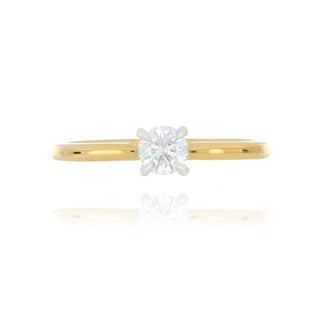 A&S Engagement Collection 18ct yellow gold 0.27ct diamond solitaire ring
