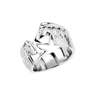 Uno De 50 Feather In The Breeze Ring - Size N.5