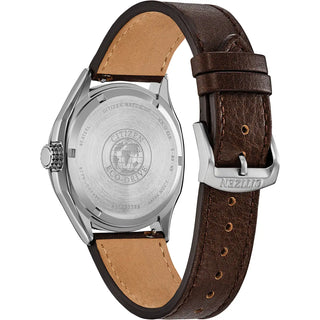 Citizen Watches Citizen Terra Force 41mm Eco-Drive Watch with a Brown Leather Strap 4114044